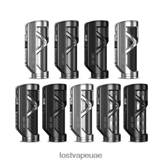 Lost Vape Cyborg مود السعي | 100 واط أسود غير لامع/ألياف الكربون Lost Vape review 2DJRL8460